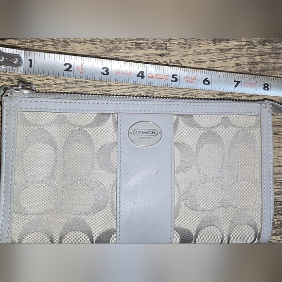Coach Canvas Wallet Gray - Picture 2 of 6